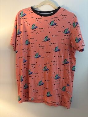 Free planet peach dinosaur tshirt large